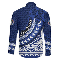 Northern Mariana Islands Saipan Family Matching Tank Maxi Dress and Hawaiian Shirt Polynesian Tribal Pattern - Commonwealth Seal Art TS04 - Polynesian Pride