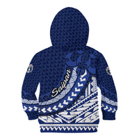 Northern Mariana Islands Saipan Kid Hoodie Polynesian Tribal Pattern - Commonwealth Seal Art