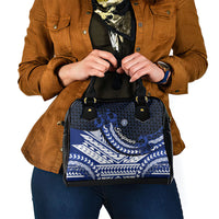 Northern Mariana Islands Saipan Shoulder Handbag Polynesian Tribal Pattern - Commonwealth Seal Art