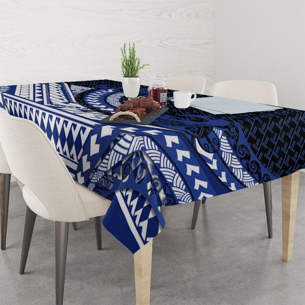 Northern Mariana Islands Saipan Tablecloth Polynesian Tribal Pattern - Commonwealth Seal Art