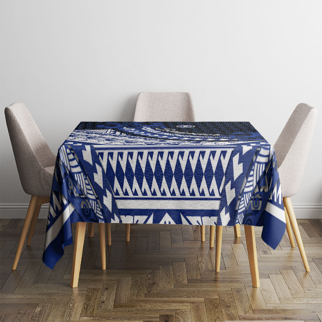 Northern Mariana Islands Saipan Tablecloth Polynesian Tribal Pattern - Commonwealth Seal Art