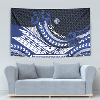Northern Mariana Islands Saipan Tapestry Polynesian Tribal Pattern - Commonwealth Seal Art