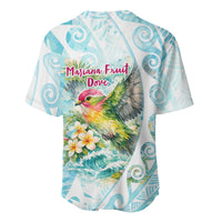 Saipan CMNI Baseball Jersey Polynesian Northern Mariana Islands Fruit Dove Watercolor