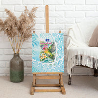 Saipan CMNI Canvas Wall Art Polynesian Northern Mariana Islands Fruit Dove Watercolor