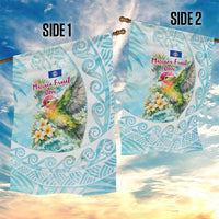 Saipan CMNI Garden Flag Polynesian Northern Mariana Islands Fruit Dove Watercolor