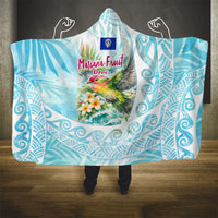 Saipan CMNI Hooded Blanket Polynesian Northern Mariana Islands Fruit Dove Watercolor