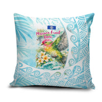 Saipan CMNI Pillow Cover Polynesian Northern Mariana Islands Fruit Dove Watercolor