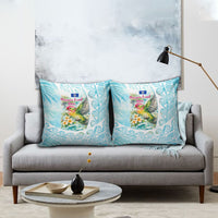 Saipan CMNI Pillow Cover Polynesian Northern Mariana Islands Fruit Dove Watercolor