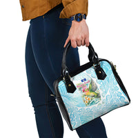 Saipan CMNI Shoulder Handbag Polynesian Northern Mariana Islands Fruit Dove Watercolor