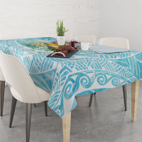 Saipan CMNI Tablecloth Polynesian Northern Mariana Islands Fruit Dove Watercolor