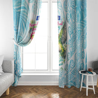 Saipan CMNI Window Curtain Polynesian Northern Mariana Islands Fruit Dove Watercolor