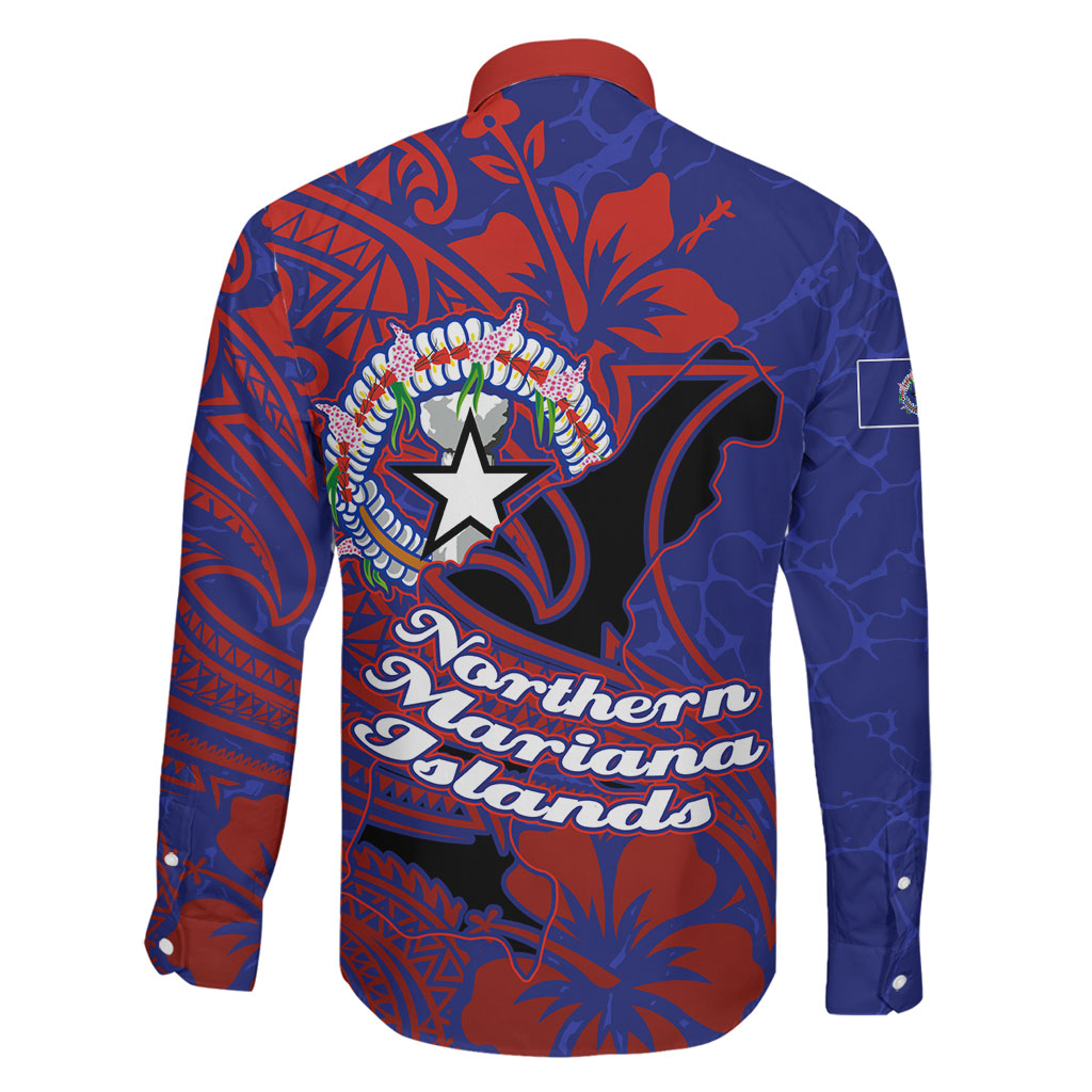 Saipan Northern Mariana Islands Family Matching Off Shoulder Maxi Dress and Hawaiian Shirt Polynesian Tribal Tattoo Art With Hibiscus Flowers And Seal TS04 - Polynesian Pride