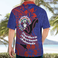 Saipan Northern Mariana Islands Hawaiian Shirt Polynesian Tribal Tattoo Art With Hibiscus Flowers And Seal