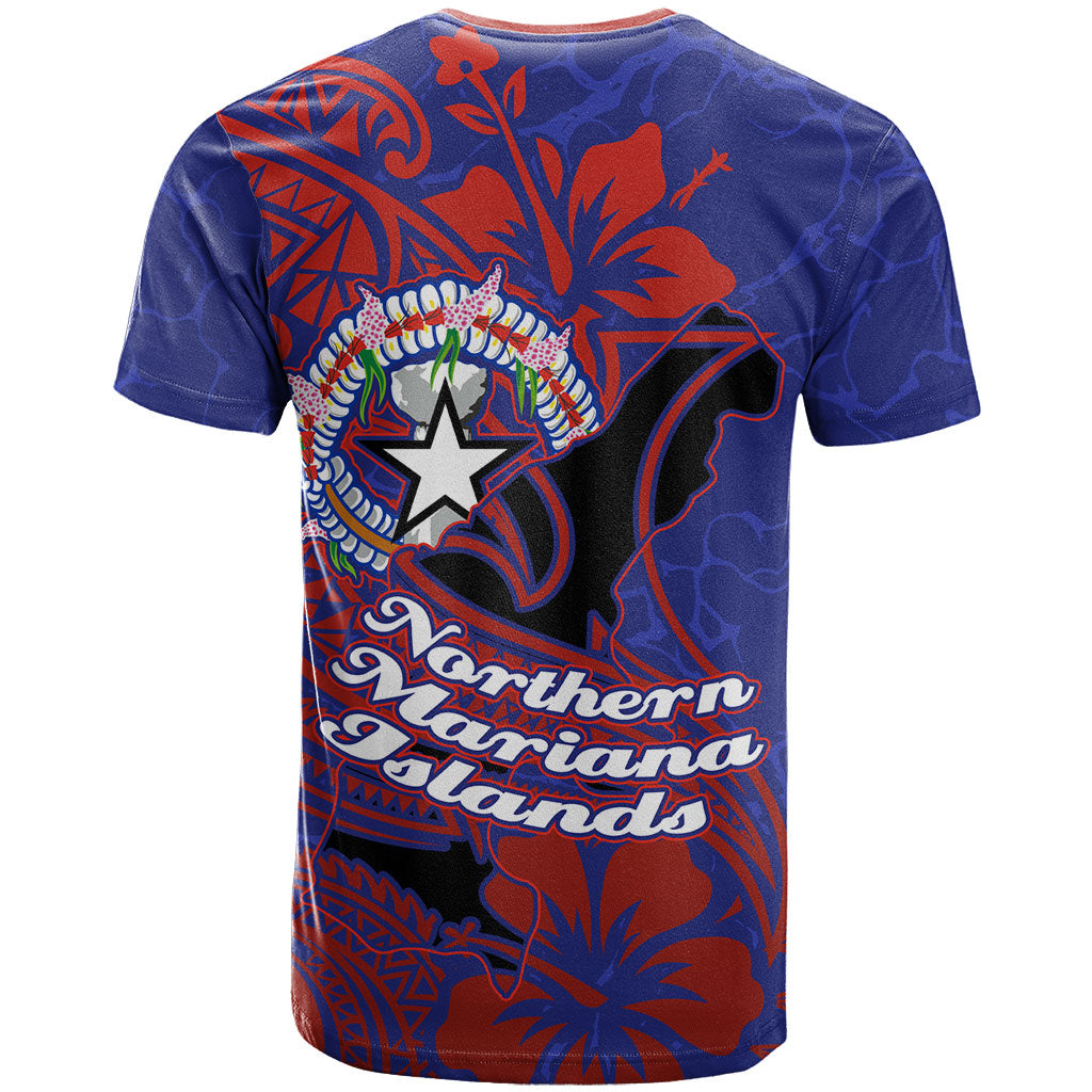 Saipan Northern Mariana Islands T Shirt Polynesian Tribal Tattoo Art With Hibiscus Flowers And Seal TS04 - Polynesian Pride
