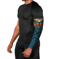 Personalized Masefau American Samoa Whale Arm Sleeves Polynesian Tribal Pattern Tropical Hibiscus