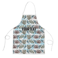 Personalized Masefau American Samoa Apron Vintage Whale Hibiscus Ocean Waves