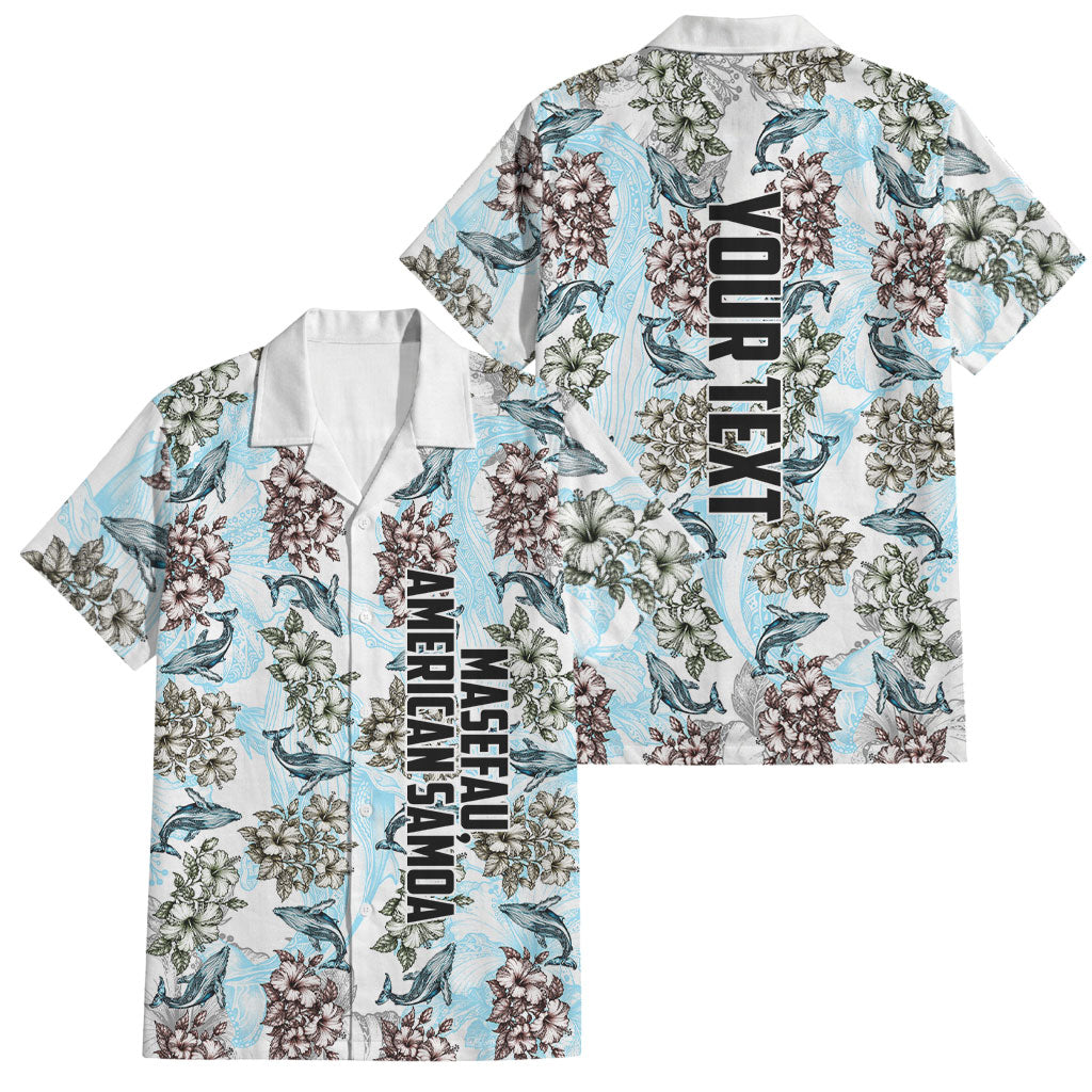 Personalized Masefau American Samoa Family Matching Off Shoulder Maxi Dress and Hawaiian Shirt Vintage Whale Hibiscus Ocean Waves