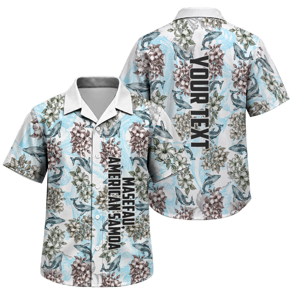 Personalized Masefau American Samoa Family Matching Summer Maxi Dress and Hawaiian Shirt Vintage Whale Hibiscus Ocean Waves