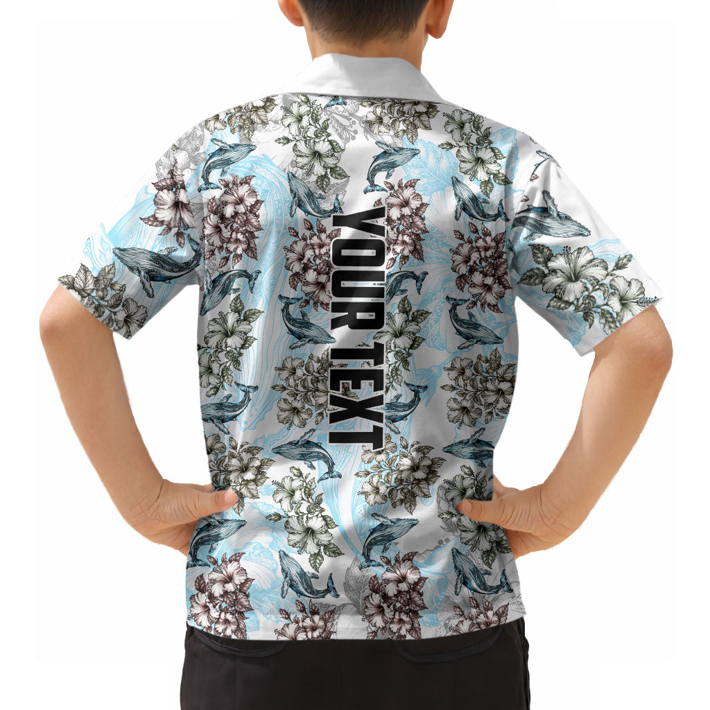 Personalized Masefau American Samoa Hawaiian Shirt Vintage Whale Hibiscus Ocean Waves