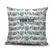 Personalized Masefau American Samoa Pillow Cover Vintage Whale Hibiscus Ocean Waves