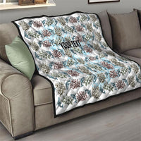 Personalized Masefau American Samoa Quilt Vintage Whale Hibiscus Ocean Waves