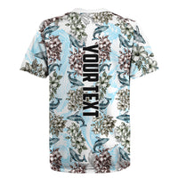 Personalized Masefau American Samoa Rugby Jersey Vintage Whale Hibiscus Ocean Waves