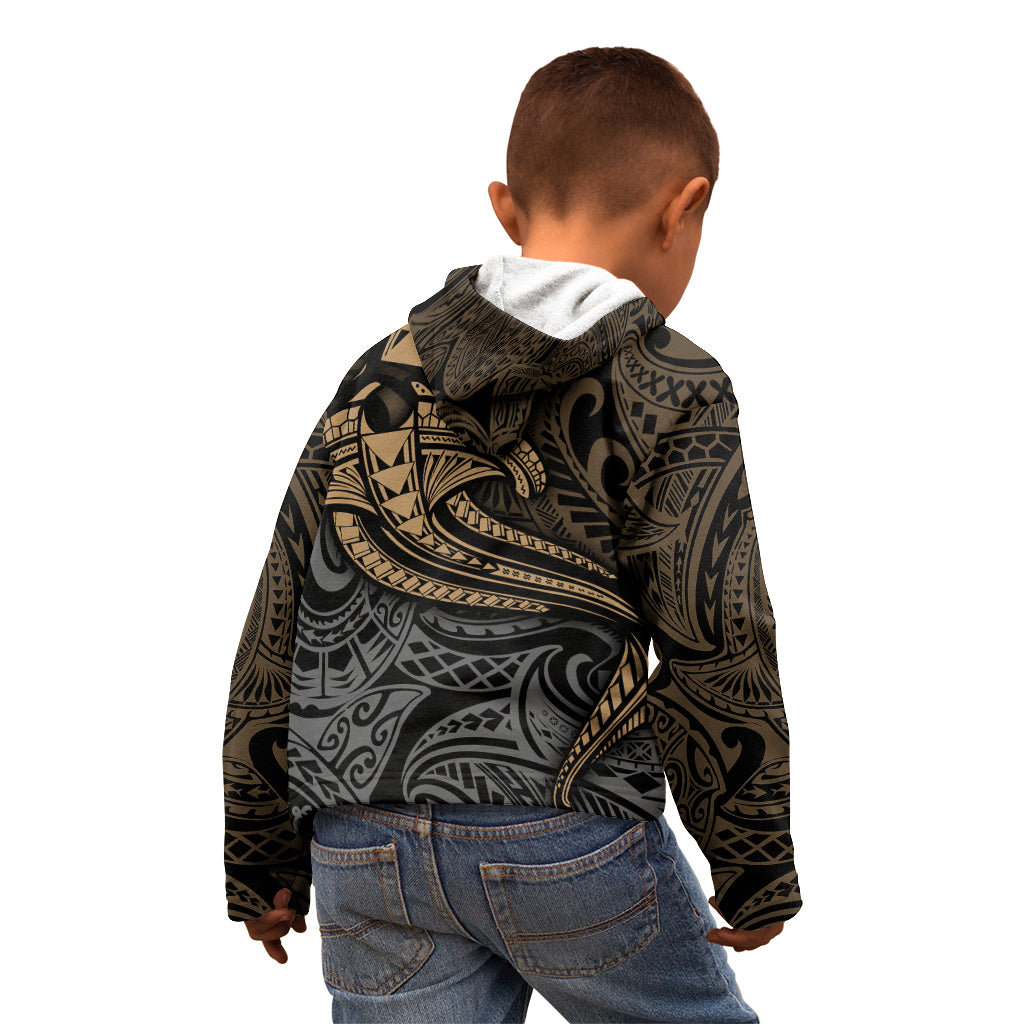 Polynesian Kid Hoodie Hammerhead Shark Tribal Pattern TS04 - Polynesian Pride