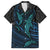 Polynesian Whale Hawaiian Shirt TS04 Black/Cyan - Polynesian Pride