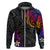 Turtle and Plumeria - Polynesian Hoodie TS04 Zip Hoodie Gradient - Polynesian Pride