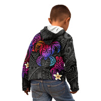 Turtle and Plumeria - Polynesian Kid Hoodie TS04 - Polynesian Pride