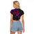 Turtle and Plumeria - Polynesian Raglan Cropped T Shirt TS04 - Polynesian Pride