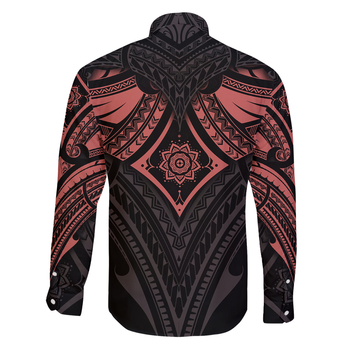 Feminine Polynesian Family Matching Off Shoulder Short Dress and Hawaiian Shirt Mandala Tattoo Style TS04 - Polynesian Pride