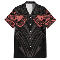 Feminine Polynesian Family Matching Summer Maxi Dress and Hawaiian Shirt Mandala Tattoo Style TS04 Dad's Shirt - Short Sleeve Black - Polynesian Pride