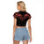 Feminine Polynesian Raglan Cropped T Shirt Mandala Tattoo Style TS04 - Polynesian Pride