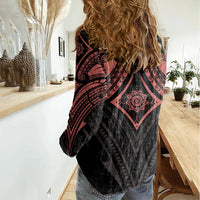 Feminine Polynesian Women Casual Shirt Mandala Tattoo Style TS04 - Polynesian Pride