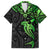 Polynesian Hawaiian Shirt Hammerhead Shark Tribal Pattern Black Green Version TS04 Black/Green - Polynesian Pride