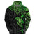 Polynesian Hoodie Hammerhead Shark Tribal Pattern Black Green Version TS04 - Polynesian Pride