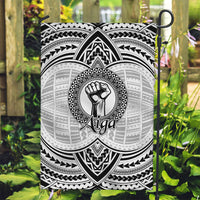 Aiga Samoa Raised Fist Garden Flag Polynesian Tribal Tattoo Art Family Pride TS04 Garden Flag White Black - Polynesian Pride