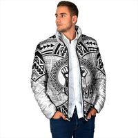 Aiga Samoa Raised Fist Padded Jacket Polynesian Tribal Tattoo Art Family Pride TS04 - Polynesian Pride