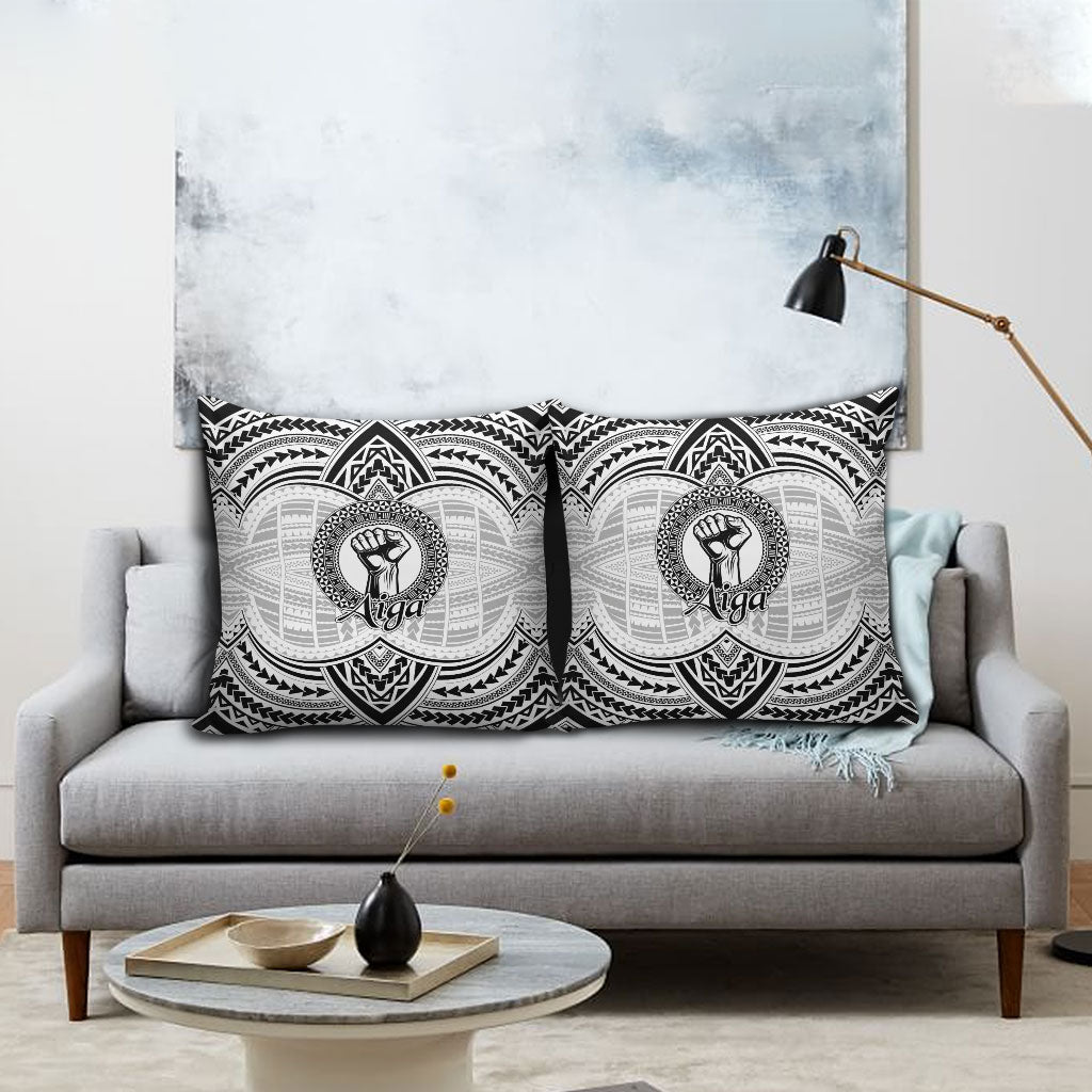 Aiga Samoa Raised Fist Pillow Cover Polynesian Tribal Tattoo Art Family Pride TS04 - Polynesian Pride