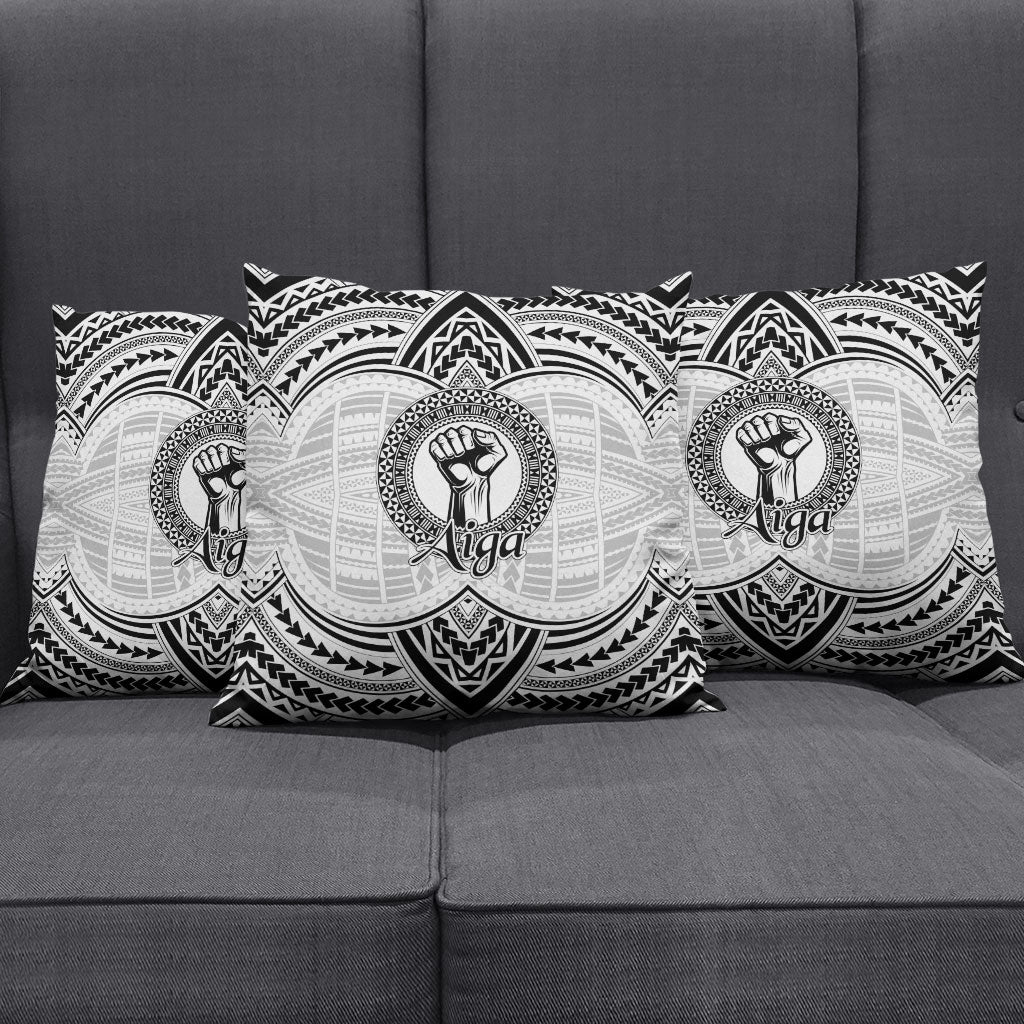 Aiga Samoa Raised Fist Pillow Cover Polynesian Tribal Tattoo Art Family Pride TS04 - Polynesian Pride