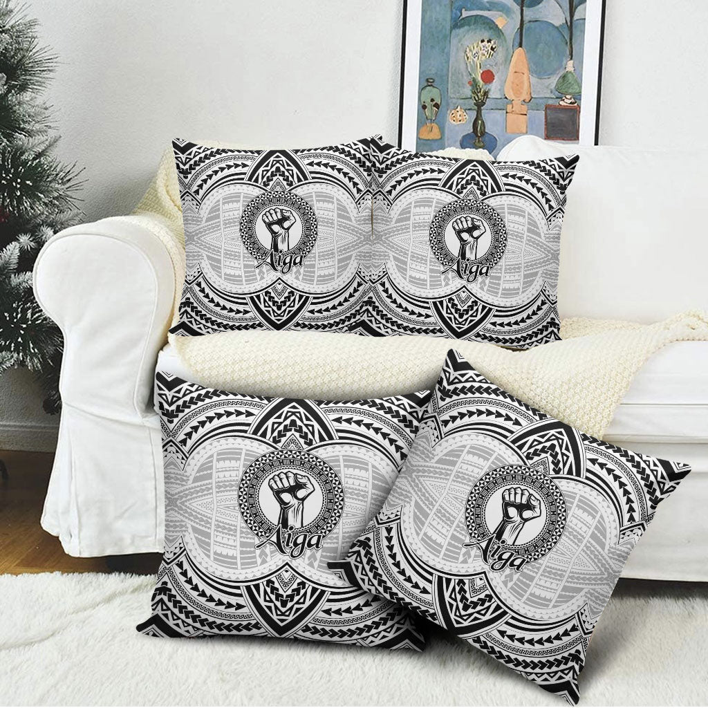 Aiga Samoa Raised Fist Pillow Cover Polynesian Tribal Tattoo Art Family Pride TS04 - Polynesian Pride