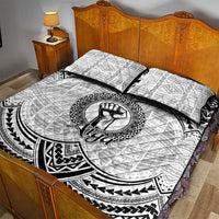 Aiga Samoa Raised Fist Quilt Bed Set Polynesian Tribal Tattoo Art Family Pride TS04 - Polynesian Pride