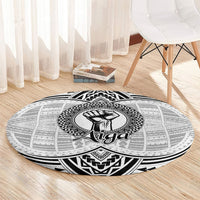 Aiga Samoa Raised Fist Round Carpet Polynesian Tribal Tattoo Art Family Pride TS04 - Polynesian Pride