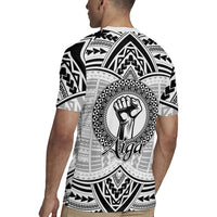 Aiga Samoa Raised Fist Rugby Jersey Polynesian Tribal Tattoo Art Family Pride TS04 - Polynesian Pride
