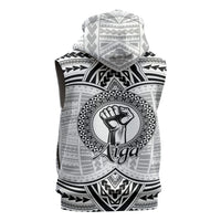 Aiga Samoa Raised Fist Sleeveless Hoodie Polynesian Tribal Tattoo Art Family Pride TS04 - Polynesian Pride