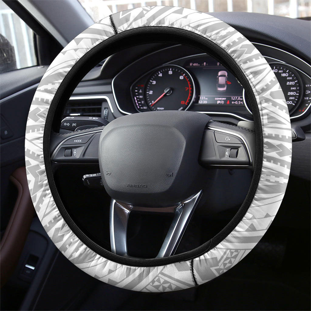 Aiga Samoa Raised Fist Steering Wheel Cover Polynesian Tribal Tattoo Art Family Pride TS04 - Polynesian Pride