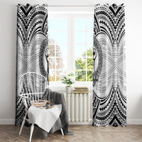 Aiga Samoa Raised Fist Window Curtain Polynesian Tribal Tattoo Art Family Pride TS04 - Polynesian Pride