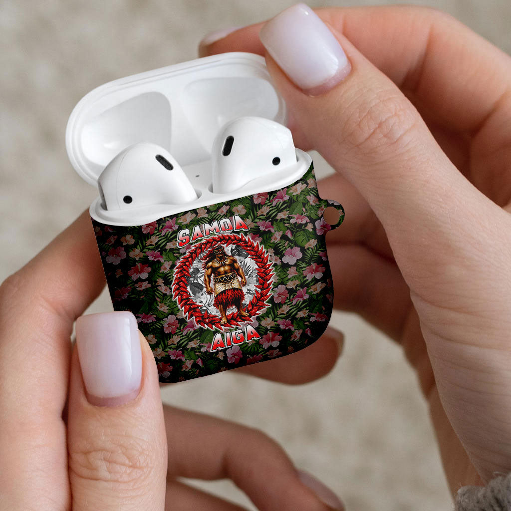 Samoa Aiga Polynesian AirPods Case Tropical Floral Hibiscus Pattern Island Heritage TS04 - Polynesian Pride
