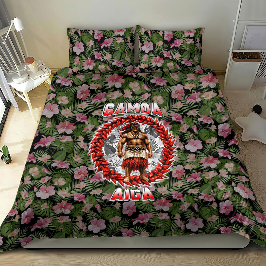 Samoa Aiga Polynesian Bedding Set Tropical Floral Hibiscus Pattern Island Heritage TS04 - Polynesian Pride